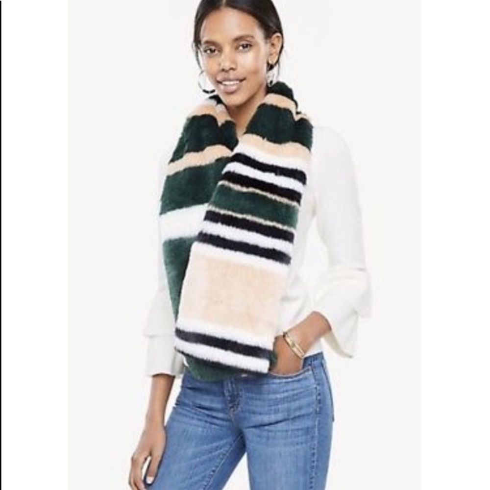 fur stole from Ann Taylor